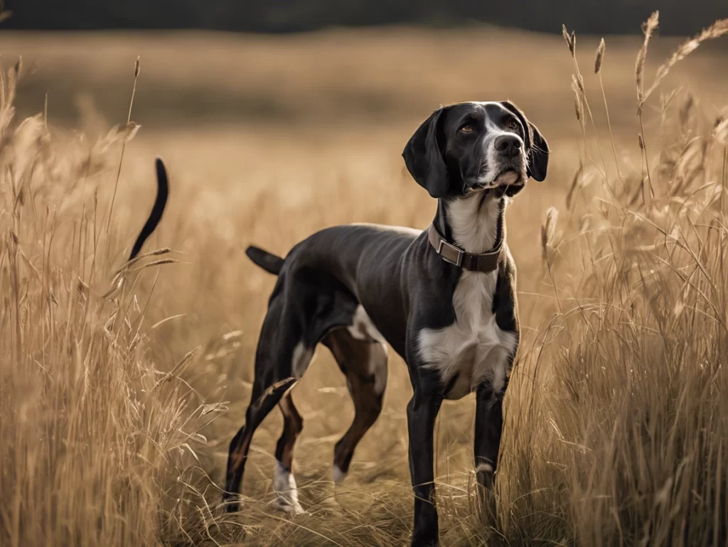 Advanced fieldwork training for Pointer dogs