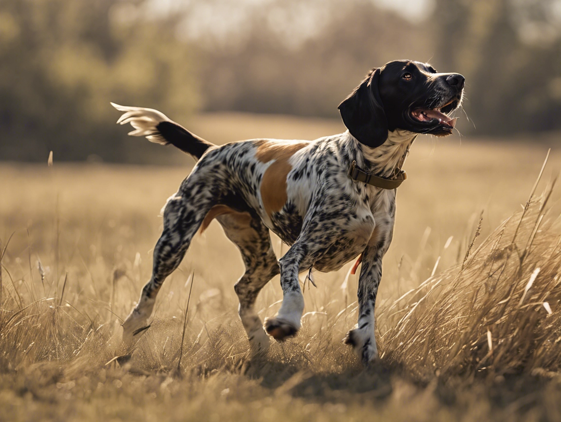 Setter performing retrieval during a field trial event.